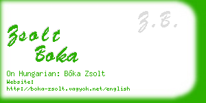 zsolt boka business card